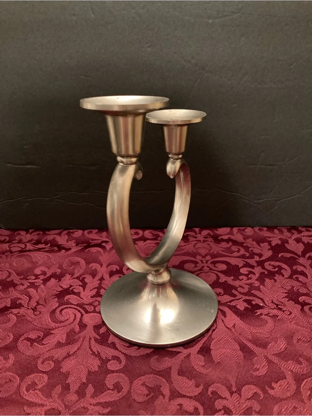 Metawa Holland Double Candlestick in Pewter.